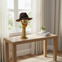 Metal Hairpiece Head Stand Stable Pedestal Base Decor Piece Decorative