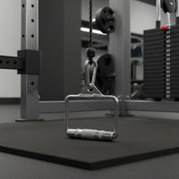 All Steel Gym Pulley Handle Heavy Duty Single D Handle Long-Lasting V Bar Attachment Polished Surface