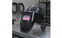 Ventilated Design Fan Metal Joining Helmet Sweat Control Auto Darkening Metal Joining Helmet for Welders