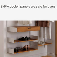 Modular Wall-Mounted Storage Rack for Home Display