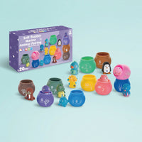 20 Pieces Colorful Sea Animal Counting Toy with Matching Cups Bright Animal Counting Toy with Sorting Cups Learning Educational for Classroom, Playroom, Bath Time