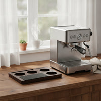 Espresso Station Base Wood Storage Board Compact Coffee Tool Organizer for Baristas
