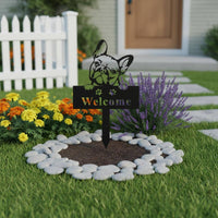 Paw Print Welcome Sign Decorative Outdoor Decor Easy to Install
