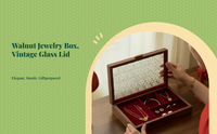 Hardwood jewelry box with plush lining