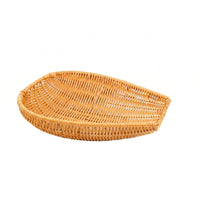 Oval Woven Basket Shallow Houseware Handmade