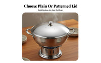 Heavy Duty Stainless Steel Pot Lid Long-Lasting Chafing Dish Cover Easy to Clean for Restaurant Owners, Professional Chefs, Restaurants, Bar