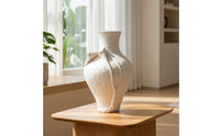 Decorative Ceramic Vase Handmade Ceramic Flower Vase Minimalist Artistic Flower Vessel for Tabletop