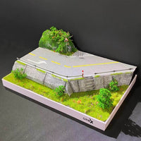 1/64 Scale Car Diorama Handmade Simulation Landscape Model Creative Showcase Exhibit Accessory for Hobbyists