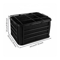 Rear Rack Dog Basket Soft Removable Liner(Optional) Rear Bike Pet Carrier Multi-Use Bike Pet Seat for Travel