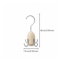 Wooden Wardrobe Hook Compact Four-Hook Hanger Space Saving for Closet