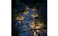 Sun Moon Star Pattern Projection Light Waterproof Hollow Metal Lantern for Patio