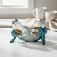Seasoning and Pepper Holder Sturdy Construction Turtle Seasoning Shaker Holder