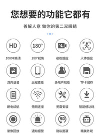 Indoor PTZ Security Camera with 360° Rotation and 1080P HD