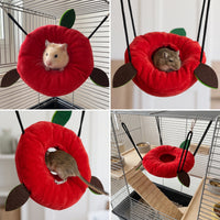 Small Pet Plush Hammock Tunnel Swing Set for Hamsters Squirrels