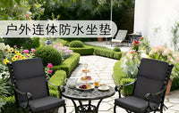 Outdoor Waterproof Fade-Resistant Folding High-Back Dining Chair Cushion