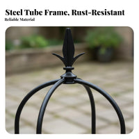 Clematis Support Pillar Weather-Resistant Rose Climbing Cage Rust-Resistant Rose Support Obelisk for Outdoor, Patio, Balcony