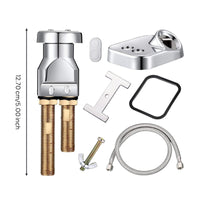 Salon Shampoo Bowl Faucet Kit Stainless Steel Salon Sink Control Set for Barbers