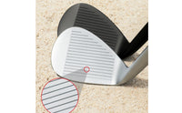 72 Degree Wedge High Loft Milled Face Wedge Golf Club with Steel Shaft Blade Style Compact for Golfers, Bunker Play, Short Game