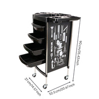 Salon Tool Trolley Cart Multi Layer Hairdressing Trolley Cart with Wheels for Hair Salons