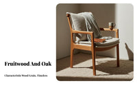 Dining Armchair with Backrest hardwood Wood Construction Household Furniture Comfortable for Long Sitting Ergonomic Design