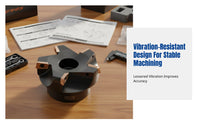 75° Face Milling Cutter for Horizontal CNC, Waste Angle, KAP400R63, Multiple Sizes Available