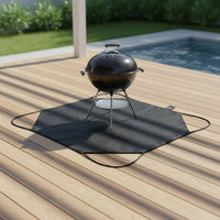 Silicone Coated Fire Retardant Blanket Portable Handle Fireproof Cloth Easy to Fold Barbecue Fire Mat Reusable for Camping, Travel