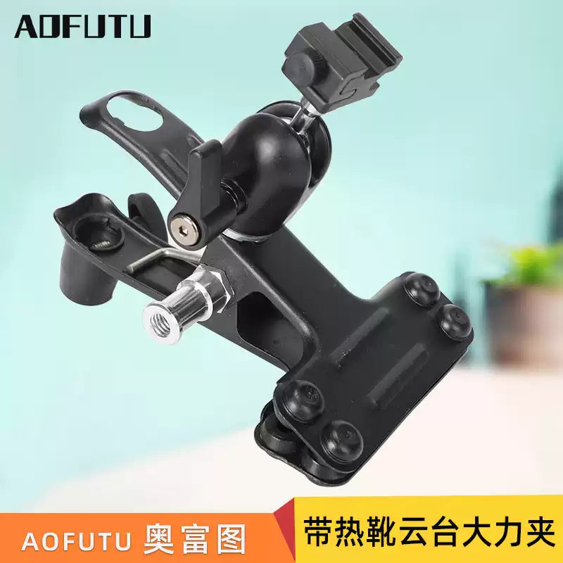 DSLR Camera Flash Clamp with Mini Hot Shoe Mount for Photography Studio