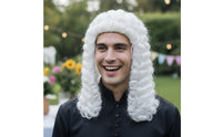 Barrister Hairpiece Curly Judge Hair Easy Styled for Actors