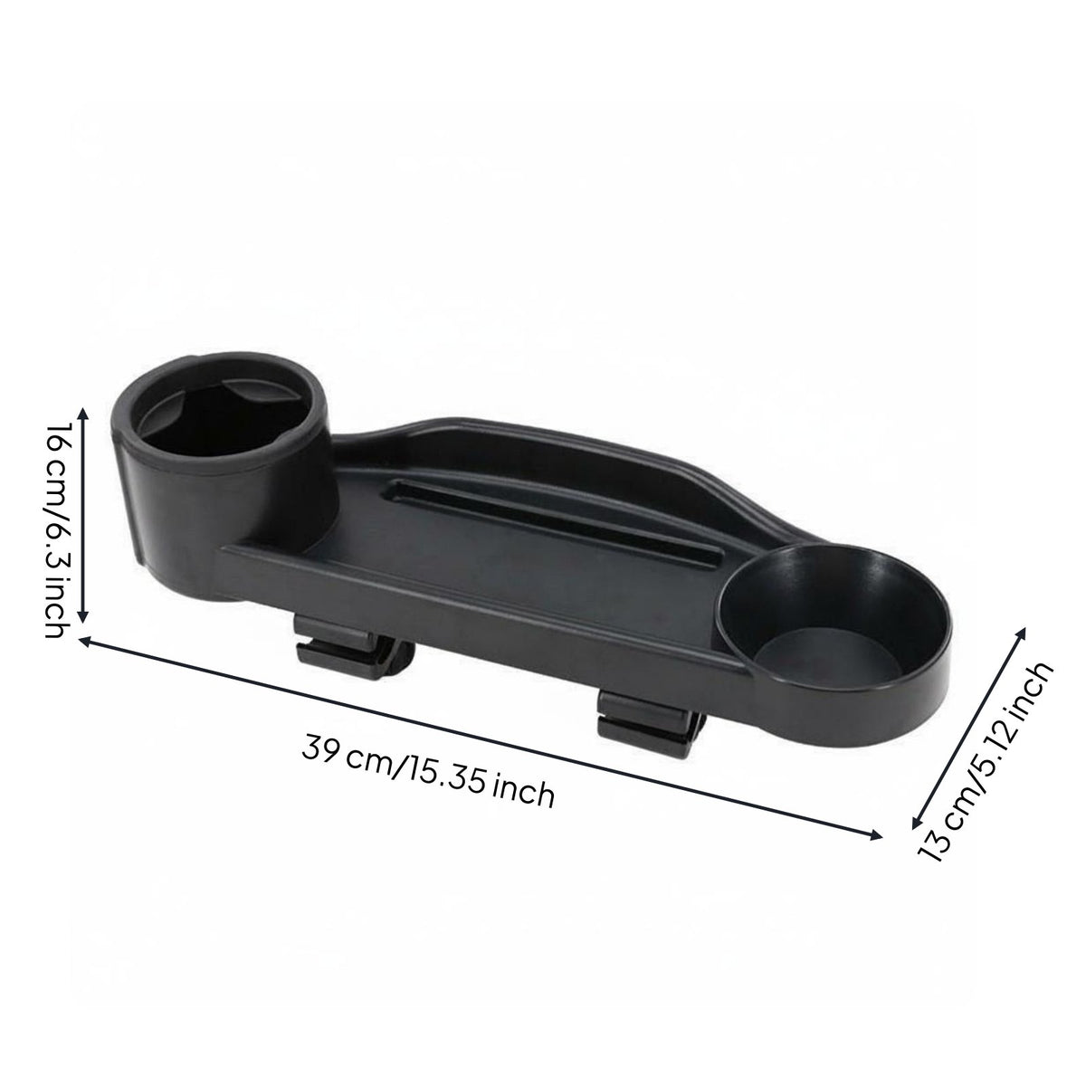 Assistive Device Tray Multifunctional Assistive Device Cup Holder Tray Raised Edge Mobility Aid Accessory for Outdoor