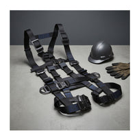 Adjustable Full Body Harness Quick Release Fall Protection Harness Heavy Duty Abrasion Resistant for Construction Workers, Roofers