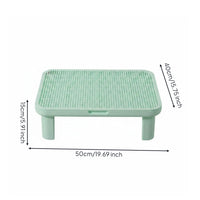 Feline Litter Control Mat Support Legs Pet Item Finger Notch