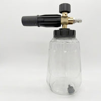 Car Wash Foam Sprayer for Professional Car Detailing, High Pressure Car Foam Lance with Transparent Bottle, Quick Release Aluminum Washing Tool