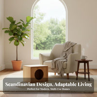 Freestanding Storage Integrated Nordic Aesthetic Bookcase Japanese Aesthetic