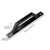 Sliding Door Handle, Aluminum Alloy Pull Handle, Easy Installation, Suitable for Wooden Doors, Kitchen, Balcony, Panel, Modern Design