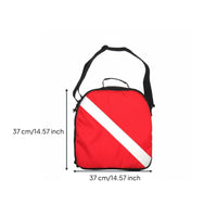 Large Capacity Diving Regulator Bag Internal Securing Straps Padded Regulator Carrying Case Wear-Resistant Diving Gear Shoulder Bag Double Zipper for Travel, Boating