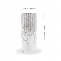 Cylindrical Vase Sculptural Decorative Vase Elegant for Bedroom