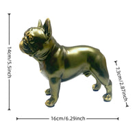 French Canine Figure Figurine Decorative Home Decor Lifelike Detail