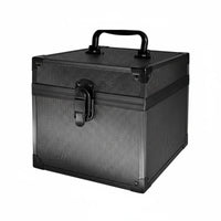 Portable Handle PSA Card Storage Box Lockable Clasp Aluminum Card Case Hard Shell Shockproof for Collectors, Travel