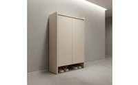 Solid Wood Shoe Storage Unit Removable Shelf Entryway Shoe Storage Unit Open Bottom Footwear Organizer for Hallway