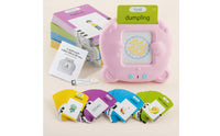 Cartoon Card Learning Machine Screenscreenless Language Learning Toy with Cards Clear Voice Talking Flash Cards Reader Reusable for Toddlers