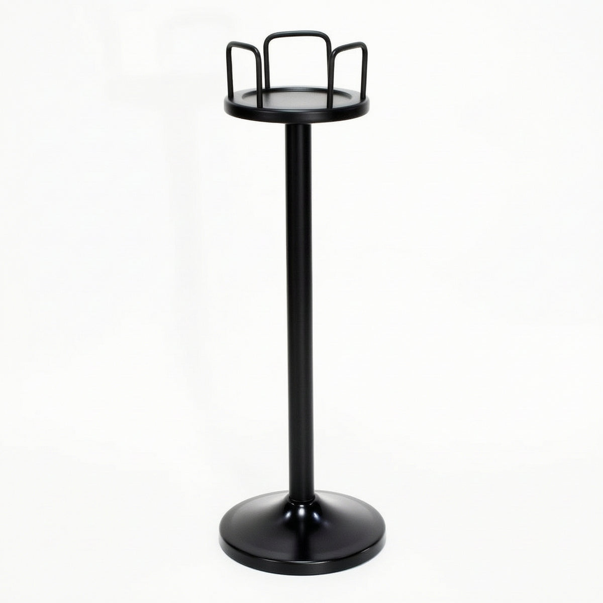 Ice Bucket Holder Portable Stainless Steel Pedestal Stand with Round Base Tarnish-resistant Fade-resistant Rust-resistant Suitable for Dining Rooms Outdoor Events