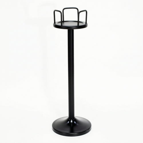 Ice Bucket Holder Portable Stainless Steel Pedestal Stand with Round Base Tarnish-resistant Fade-resistant Rust-resistant Suitable for Dining Rooms Outdoor Events