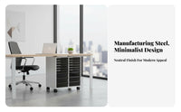 Mobile Filing Cabinet Easy to Sort Mobile File Cabinet Recessed Handles