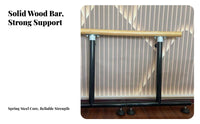 Stable Base Portable Ballet Barre Long-Lasting Construction Freestanding Ballet Barre Non-Slip Feet Portable Dance Bar Heavy Duty for Adults, Dancers, Beginners, Home Use, Gym