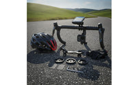 Cycle Handlebar Mount Extension Matte Black Handlebar Mount with Hex Key Vibration Resistant for Cyclists, Riders, Road Biking, Mountain Biking