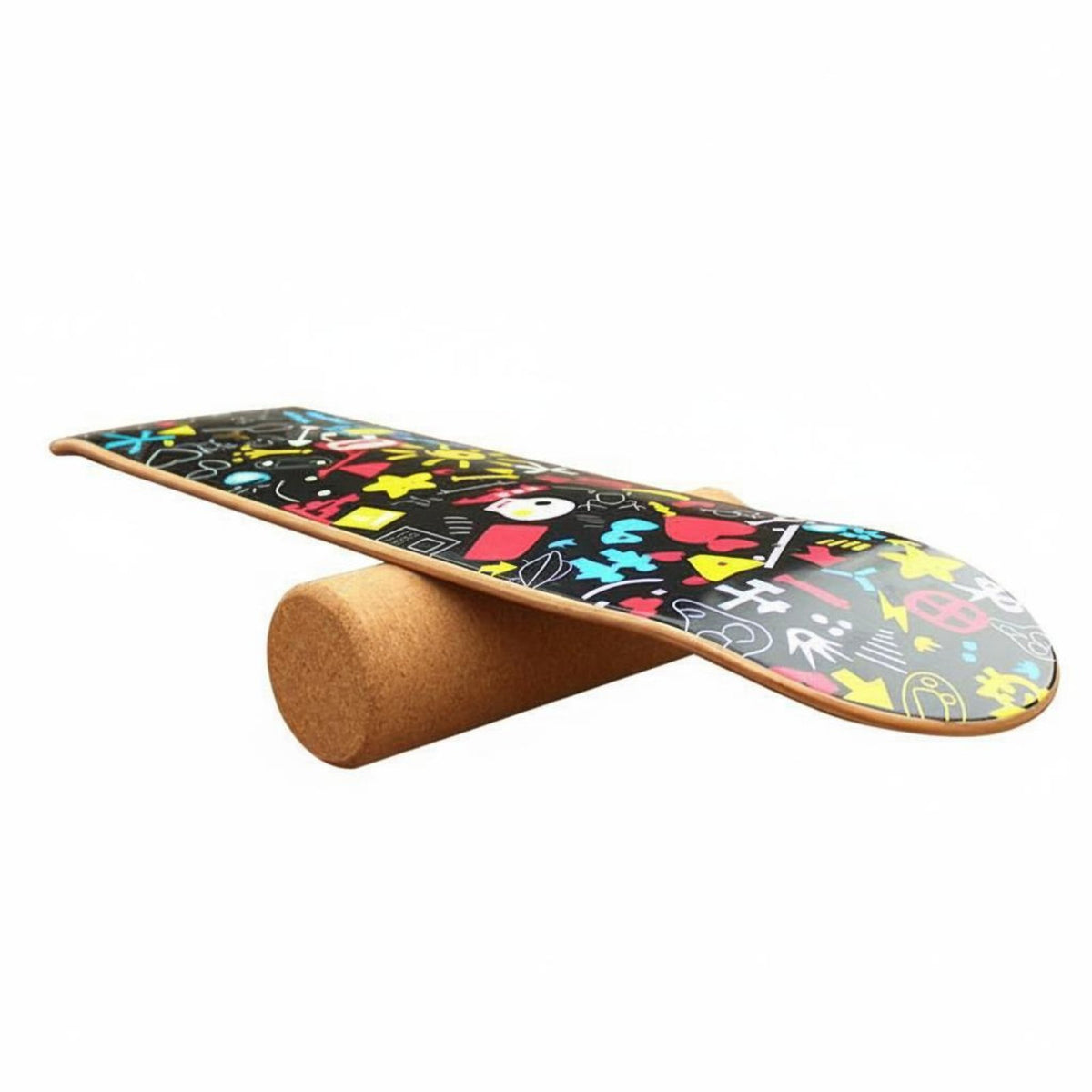 Wooden Balance Board Non-Slip Surface Surfing Equilibrium Board  Fitness Equipment for Kids, Athletes