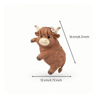 Highland Cow Pot Hanger Cute Hanging Planter Hugger Sculpted for Flower Pots