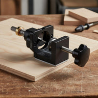 35 Mm Hinge Hole Jig Easy to Use 35mm Hinge Boring Clamp Adjustable Cabinet Door Hole Drill Jig for Woodworkers, Carpenters