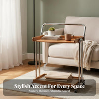 2-Tier Rolling Trolley Vintage-Century Design 2-Tier Rolling Organizer
