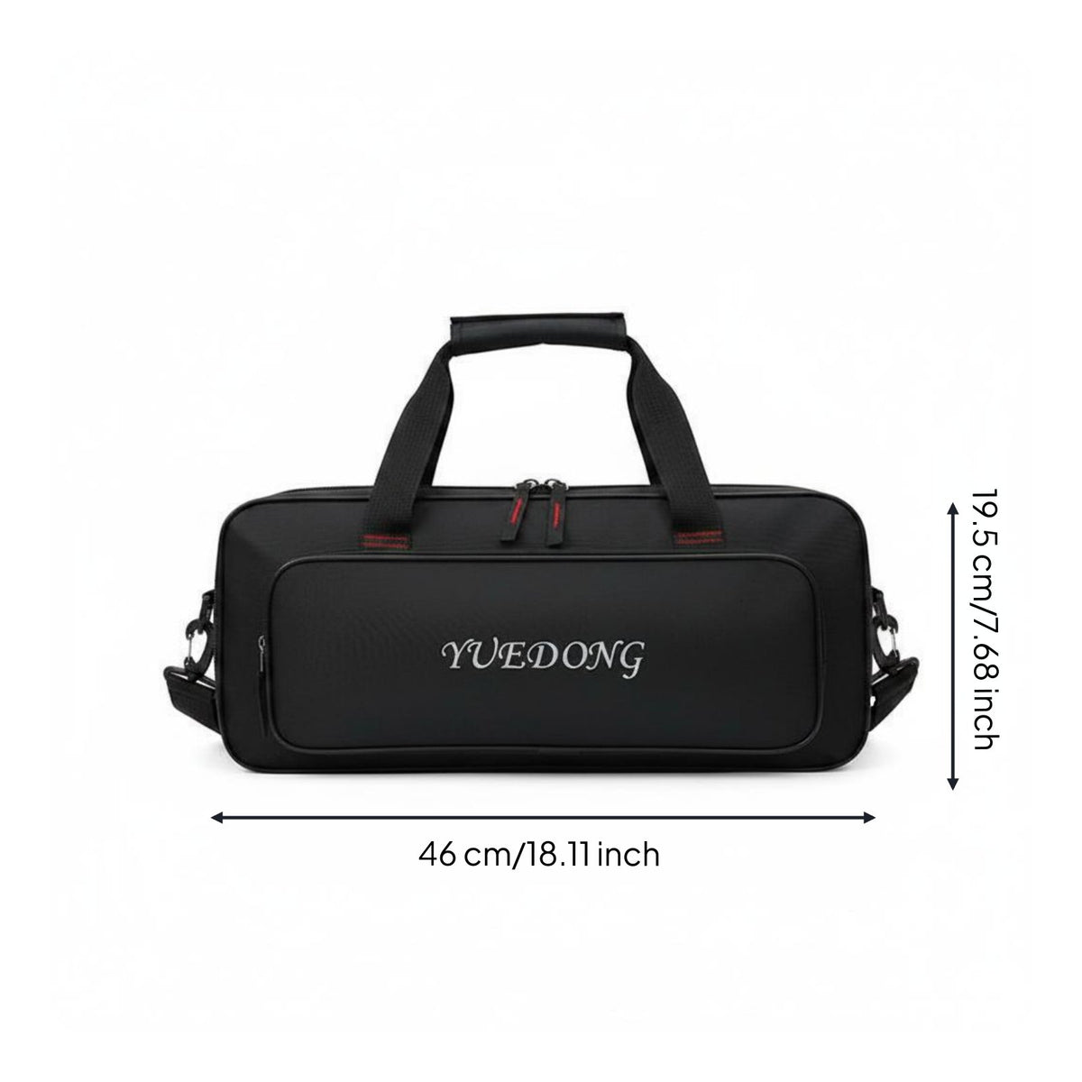 Large Front Pocket Effects Pedal Bag Shoulder Strap Guitar Pedal Carry Bag Portable Music Gear Thick Padding for Stage, Travel, Practice Room